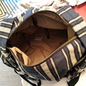 Marc by Marc jacobs, Blue striped barrel backpack